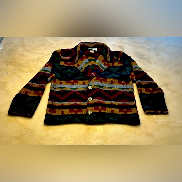 Willow Ridge Aztec Made In USA Knitted Sweater - Picture 1 of 7